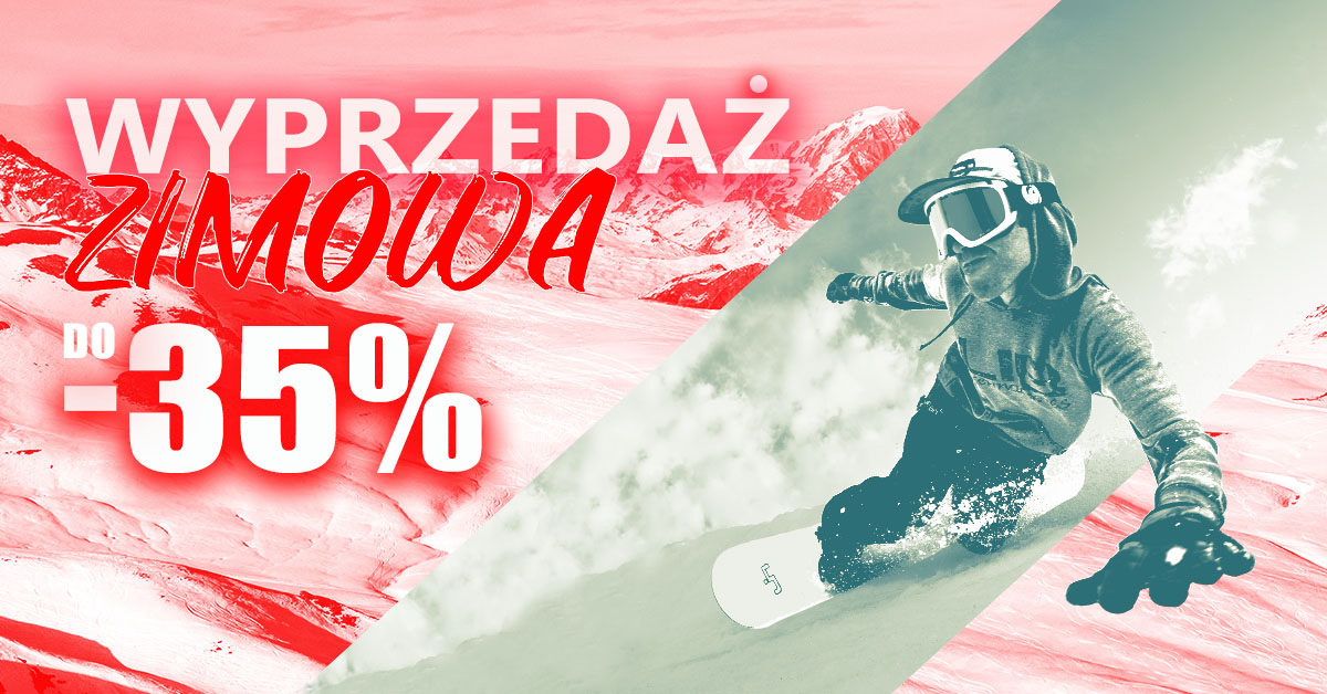 Wyprzedaż zimowa do - 35% na sprzęt narciarski i snowboardowy!!